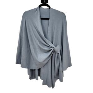 New NWT Puli Cross Fron Drape Cardigan Sweater One Size Light Blue‎